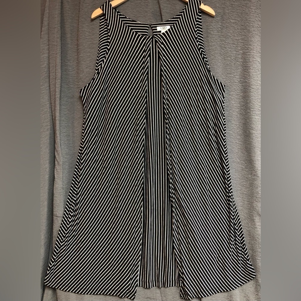 Cato, 26/28 sleeveless sundress by directional stripes two plates